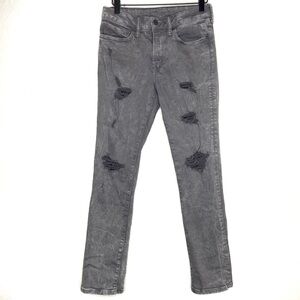 American Eagle Distressed Gray Jeans Size 28x30